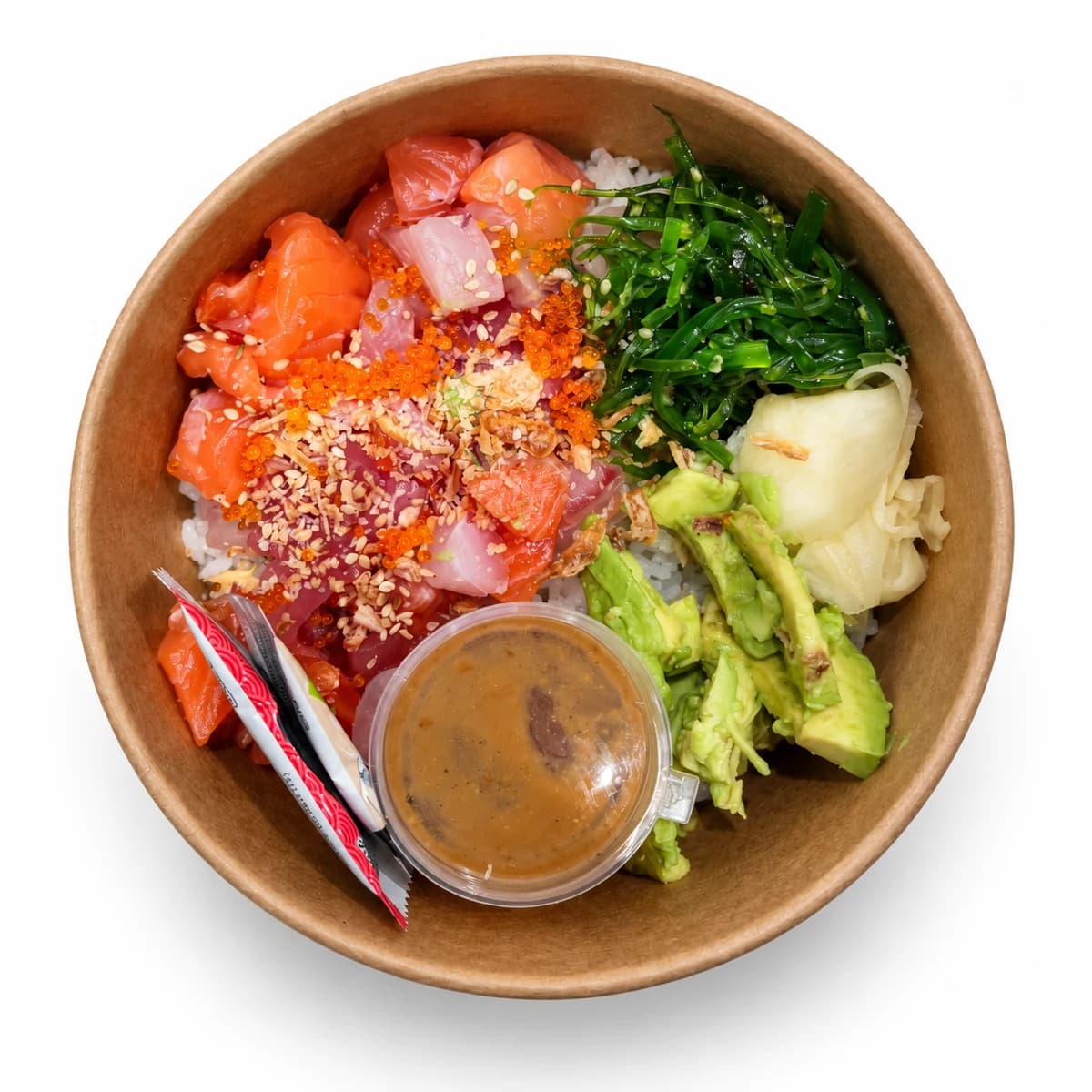 Mixed Fish Poke Bowl, fresh Rice Bowl from Tasman Star Seafood, Gold Coast