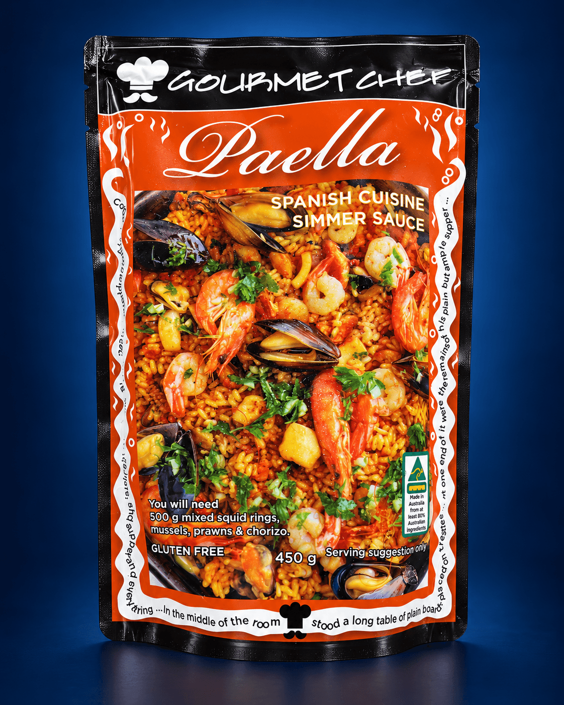 Paella Simmer Sauce 450 g, Sauces, Condiments & Packaged Goods at Tasman Star Seafood, Gold Coast
