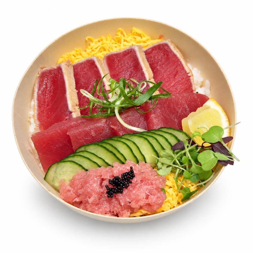 Maguro Master Don (Tuna Lovers Rice Bowl), fresh Rice Bowl from Tasman Star Seafood, Gold Coast
