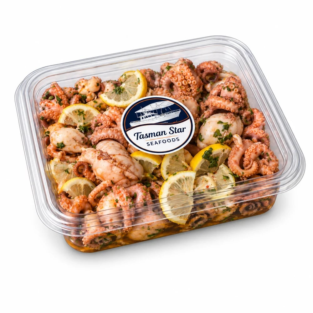 BBQ Octopus (300gm), fresh Prepared Meals from Tasman Star Seafood, Gold Coast