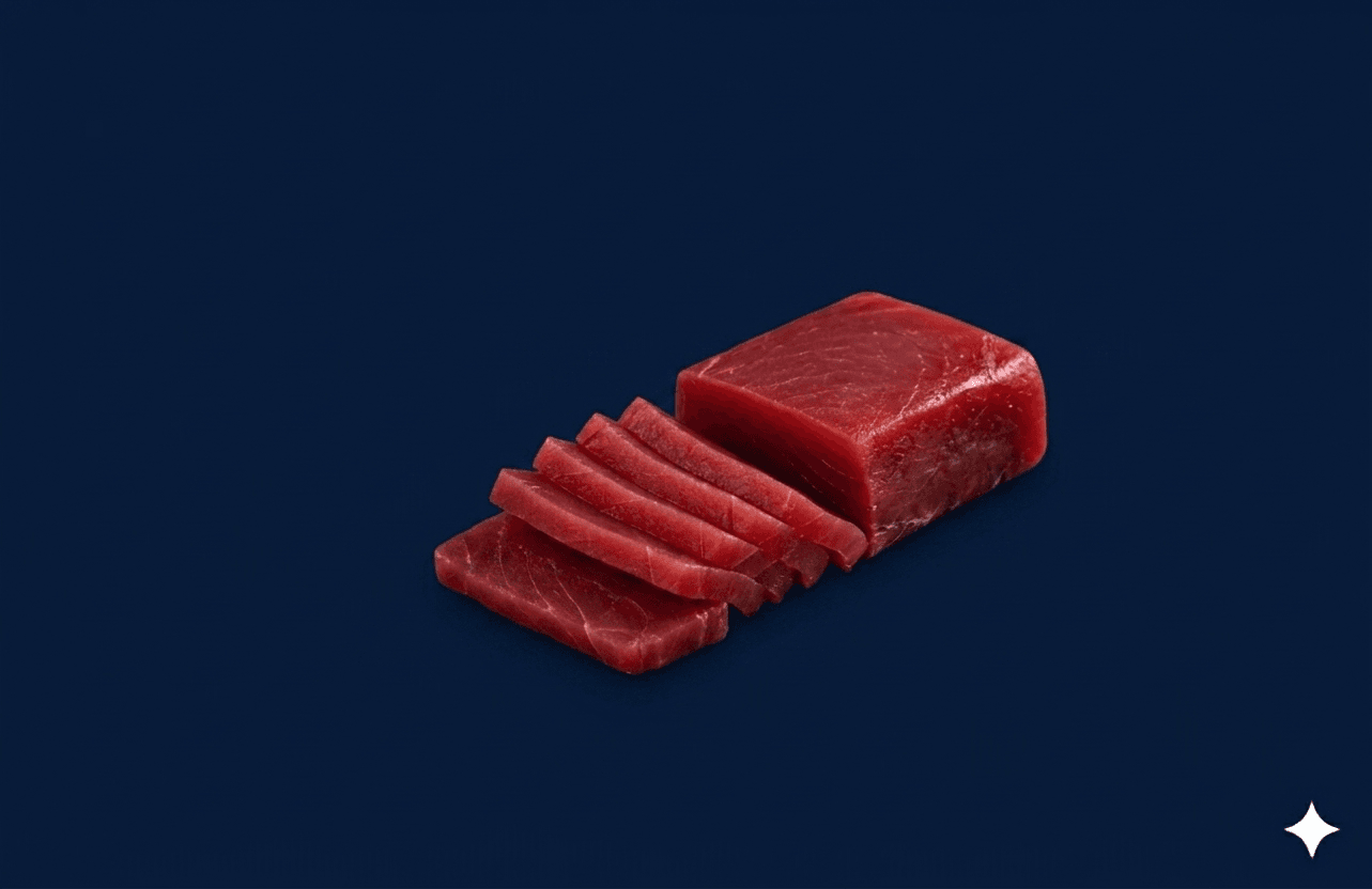 Yellow fin tuna sashimi 200g block, fresh Sashimi from Tasman Star Seafood, Gold Coast