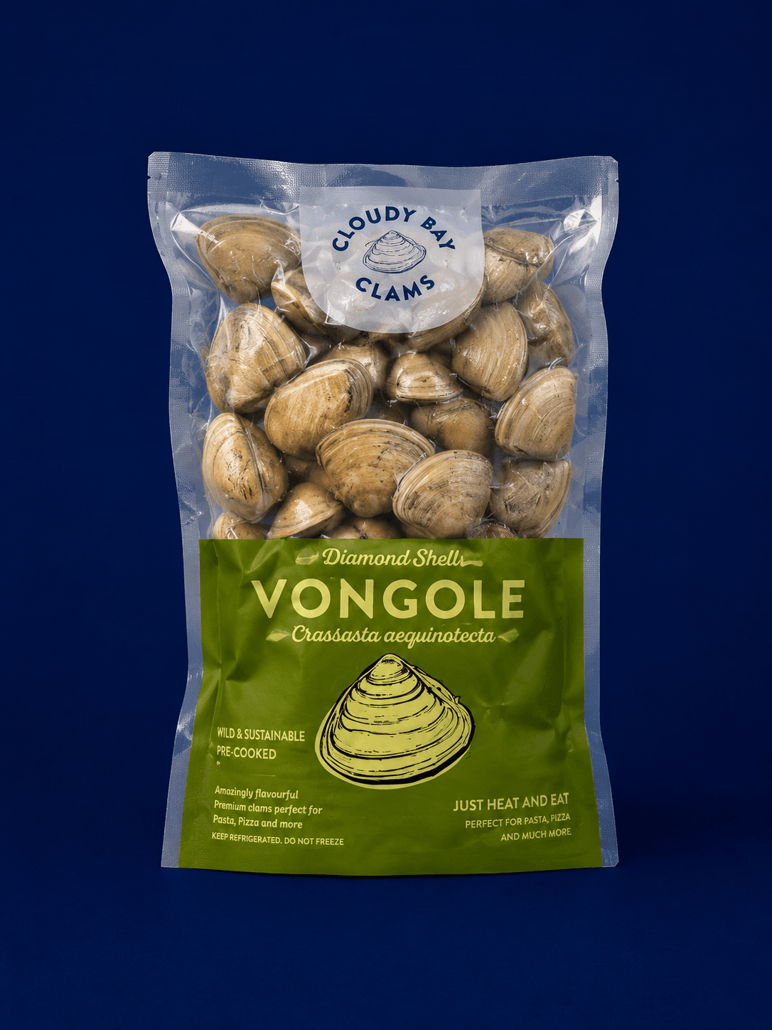 Blanched Vongle Pack 1kg, fresh Shellfish & Molluscs from Tasman Star Seafood, Gold Coast
