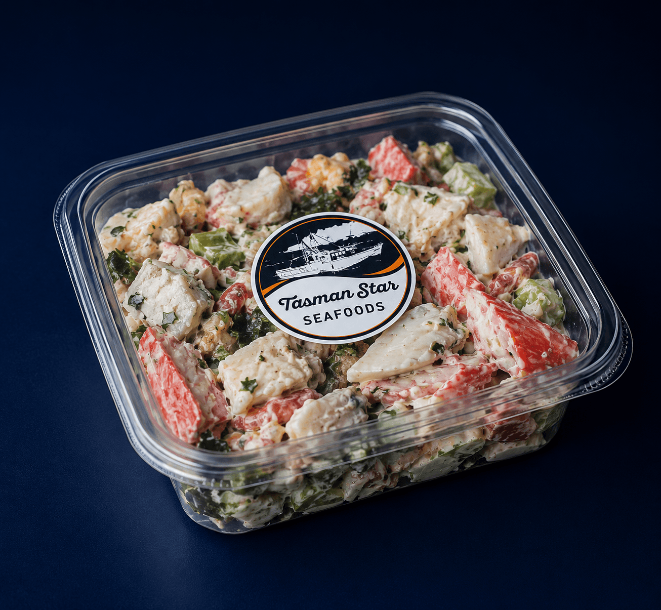 Seafood Salad (300gm per container), fresh Prepared Meals from Tasman Star Seafood, Gold Coast