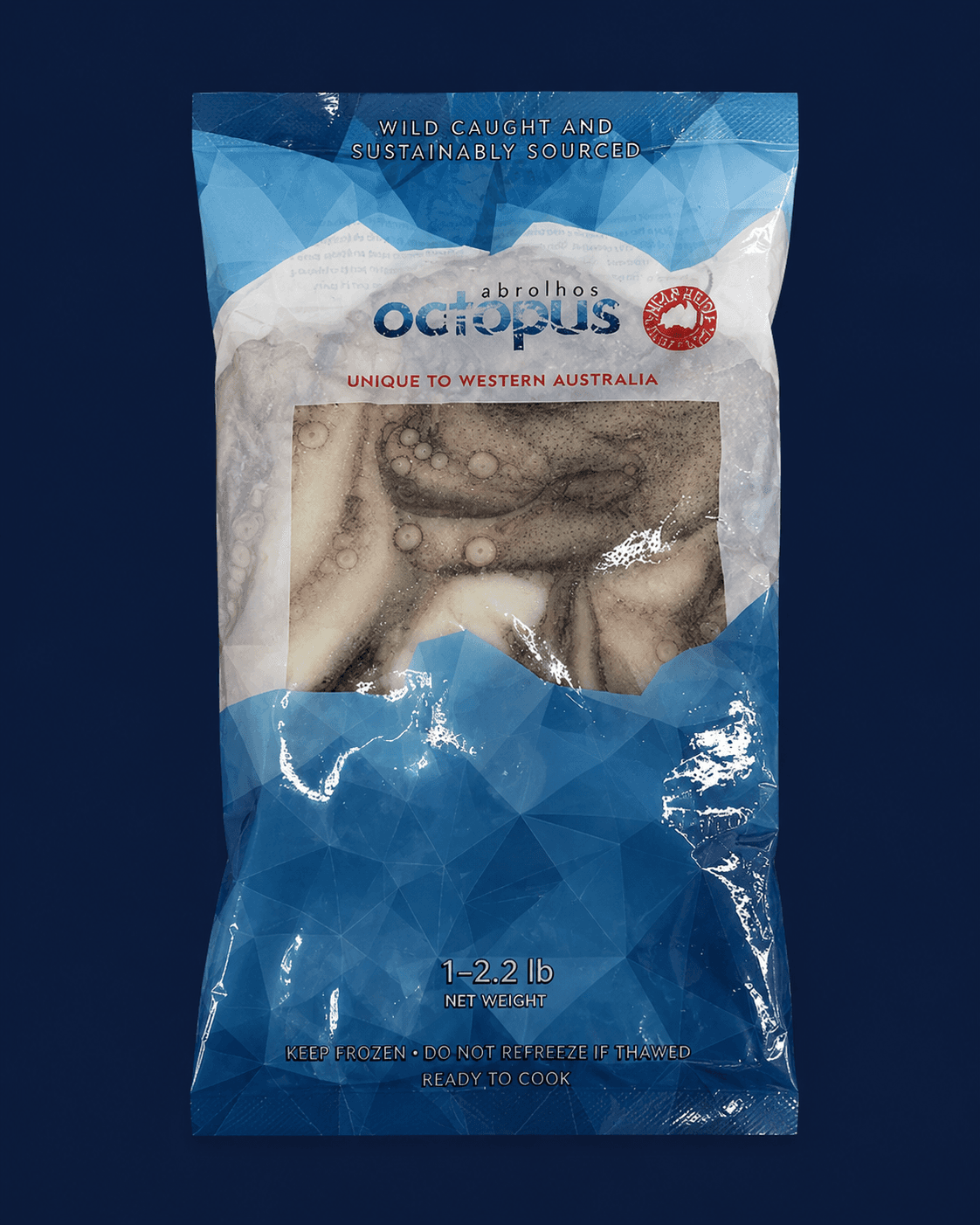 Frozen Octopus Tentacles Sashimi Grade , fresh Frozen Traded from Tasman Star Seafood, Gold Coast