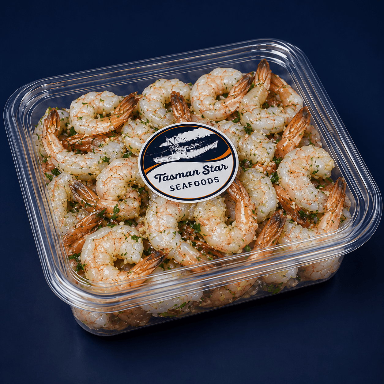 Garlic Prawns 500G, fresh Prawns (Raw) from Tasman Star Seafood, Gold Coast