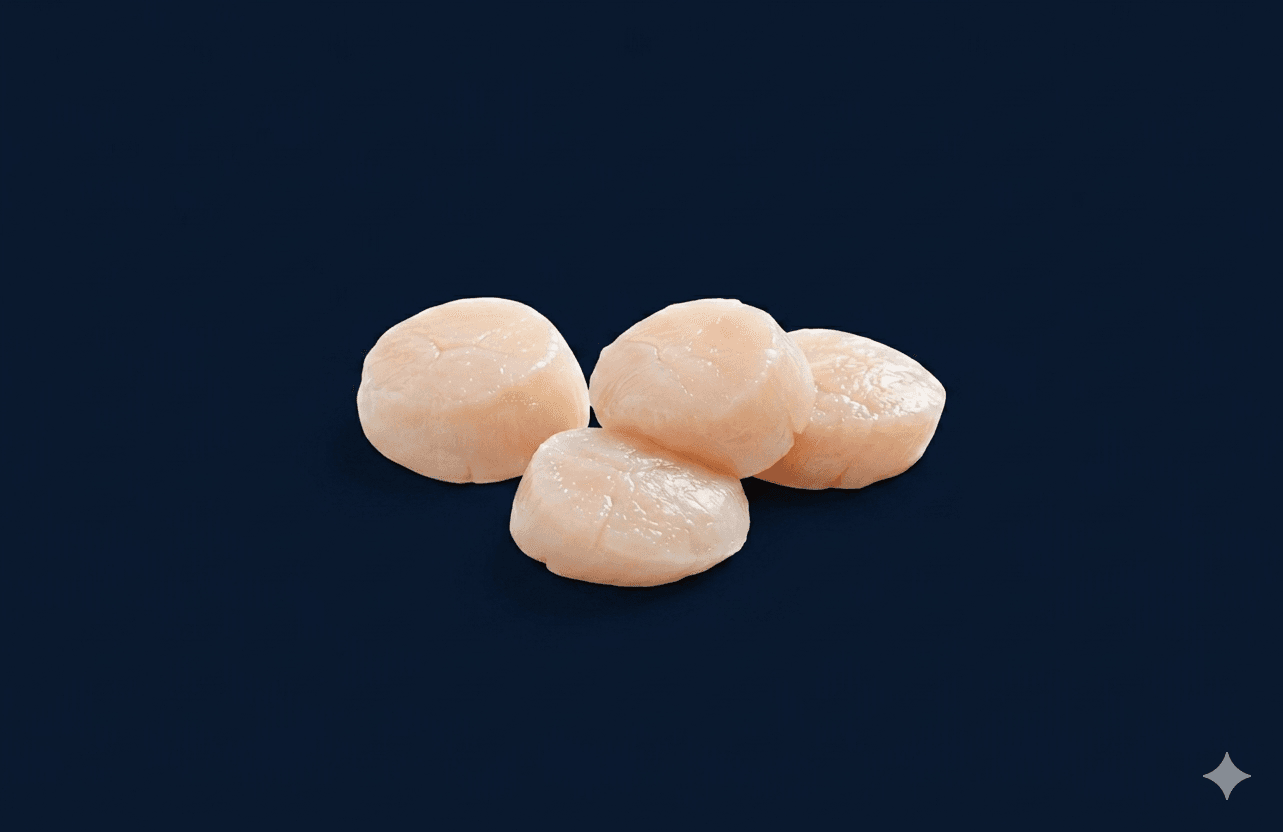 Sashimi Scallops from Hokkaido — fresh Sashimi from Tasman Star Seafood, Gold Coast
