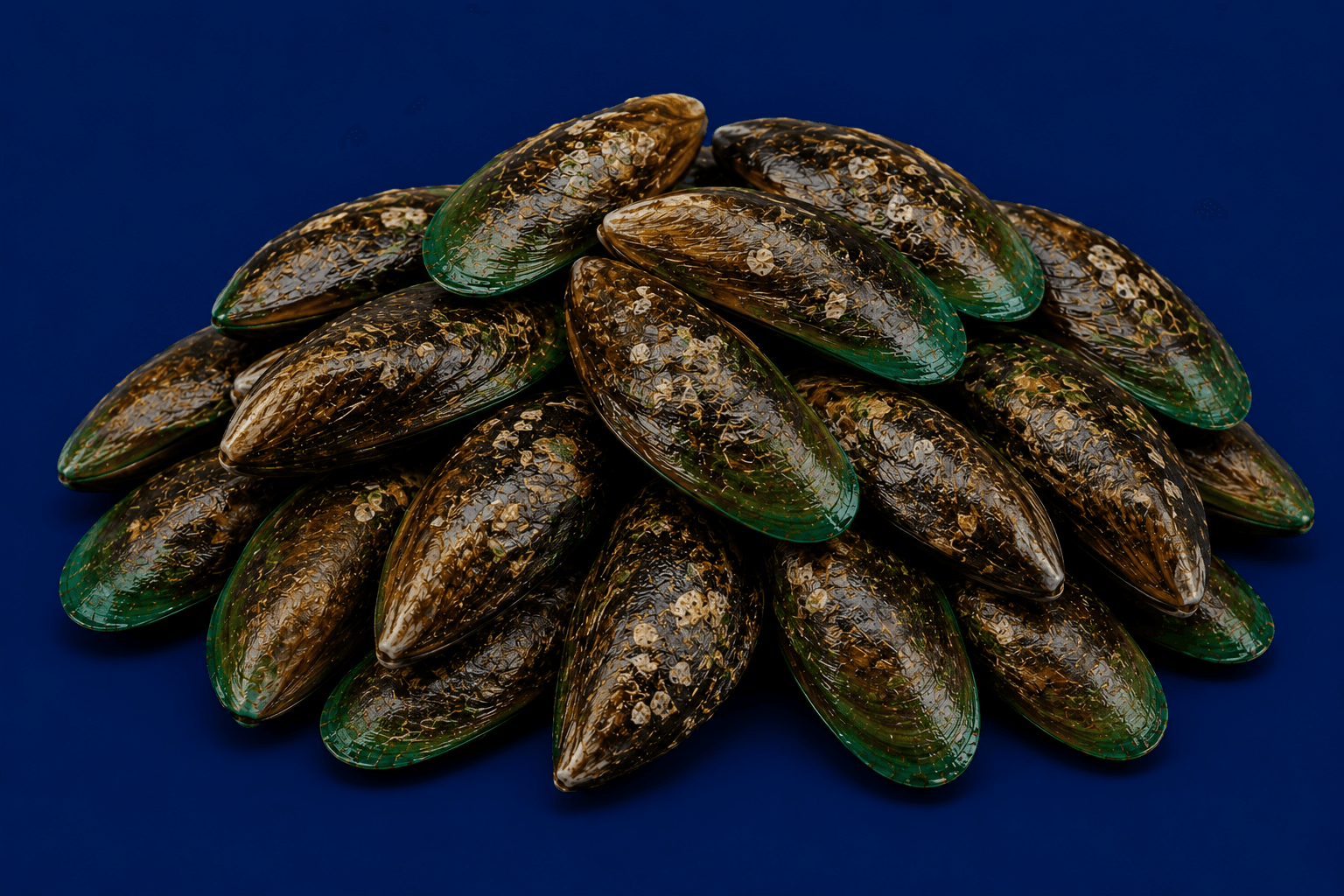 Greenlip Mussels Whole Shell, fresh Frozen Traded from Tasman Star Seafood, Gold Coast