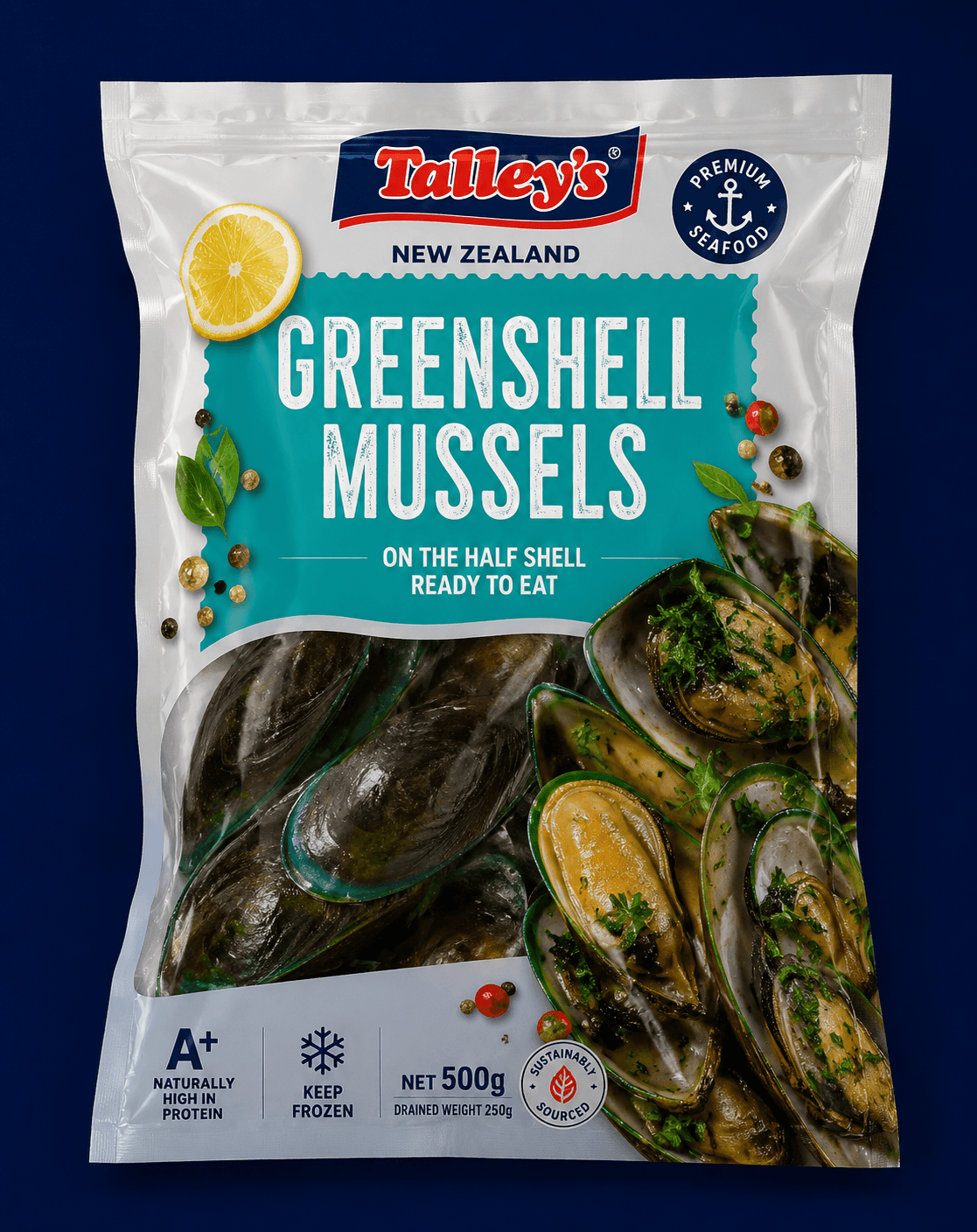 Talleys Greenshell Mussels Cook & Go, fresh Sauces, Condiments & Packaged Goods from Tasman Star Seafood, Gold Coast